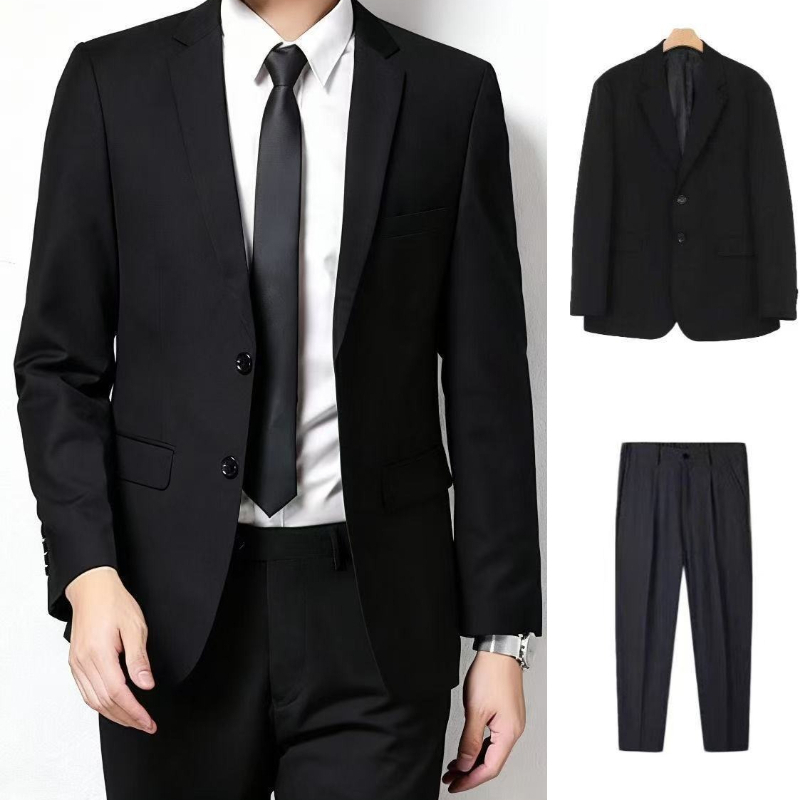 Men'S Formal Wear For Graduation - طقم بدلة كاجوال للرجال بأسلوب كوري،