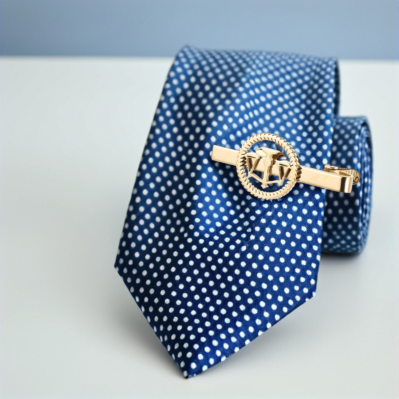 Scale - Men Formals & Ethnic Wear - مشبك ربطة عنق ليبرا ذهبي من