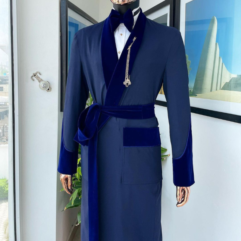Men Formal Wear Blue - بدلة رجالية زرقاء ملكية مصممة خصيصًا