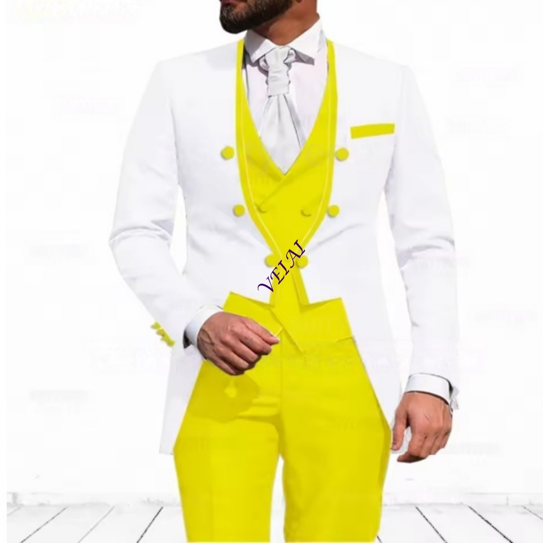بدلة رجالية مخصصة باللون الأزر - مراجعة Men Formal Wear Blue وسعره