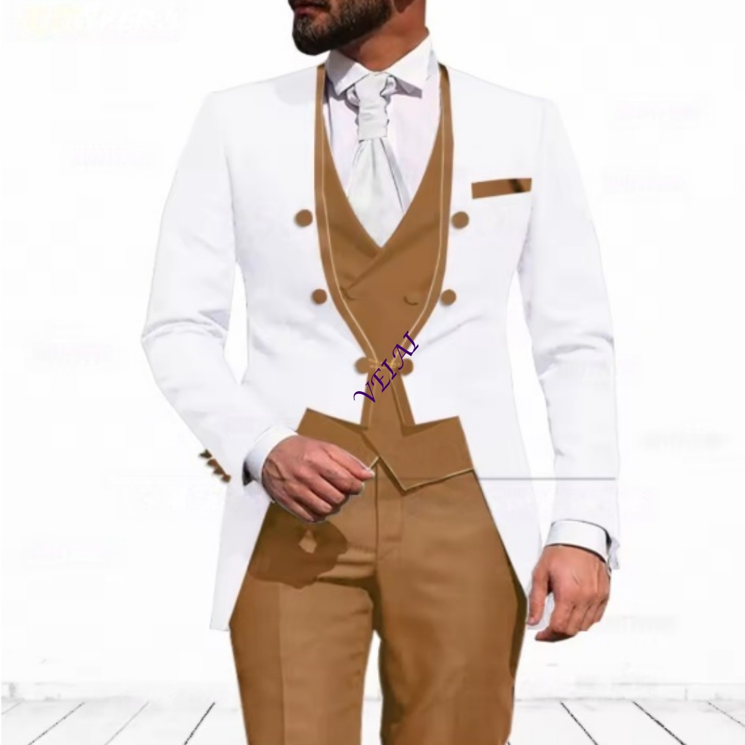 بدلة رجالية مخصصة باللون الأزر - مراجعة Men Formal Wear Blue وسعره