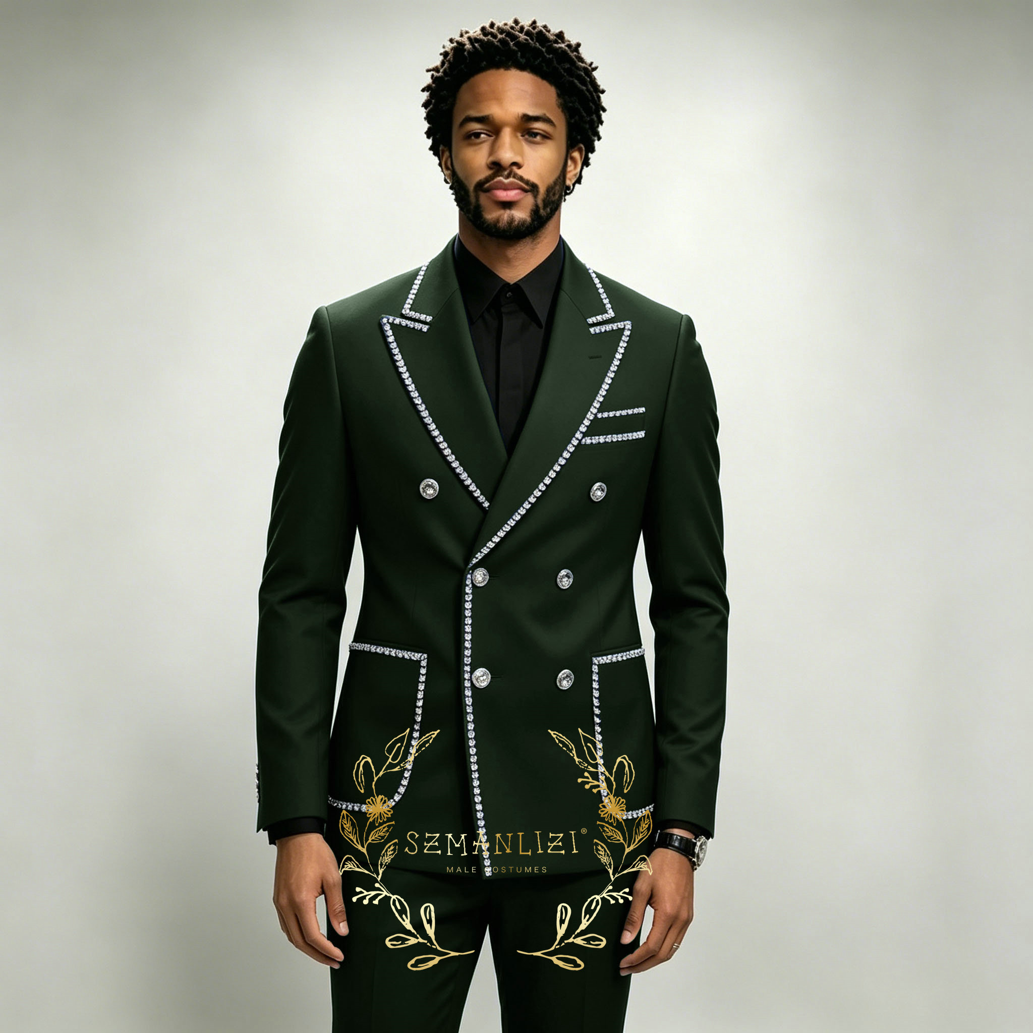بدلات رجالية فاخرة من قطعتين ب - مراجعة Men Formal Wear Blue وسعره