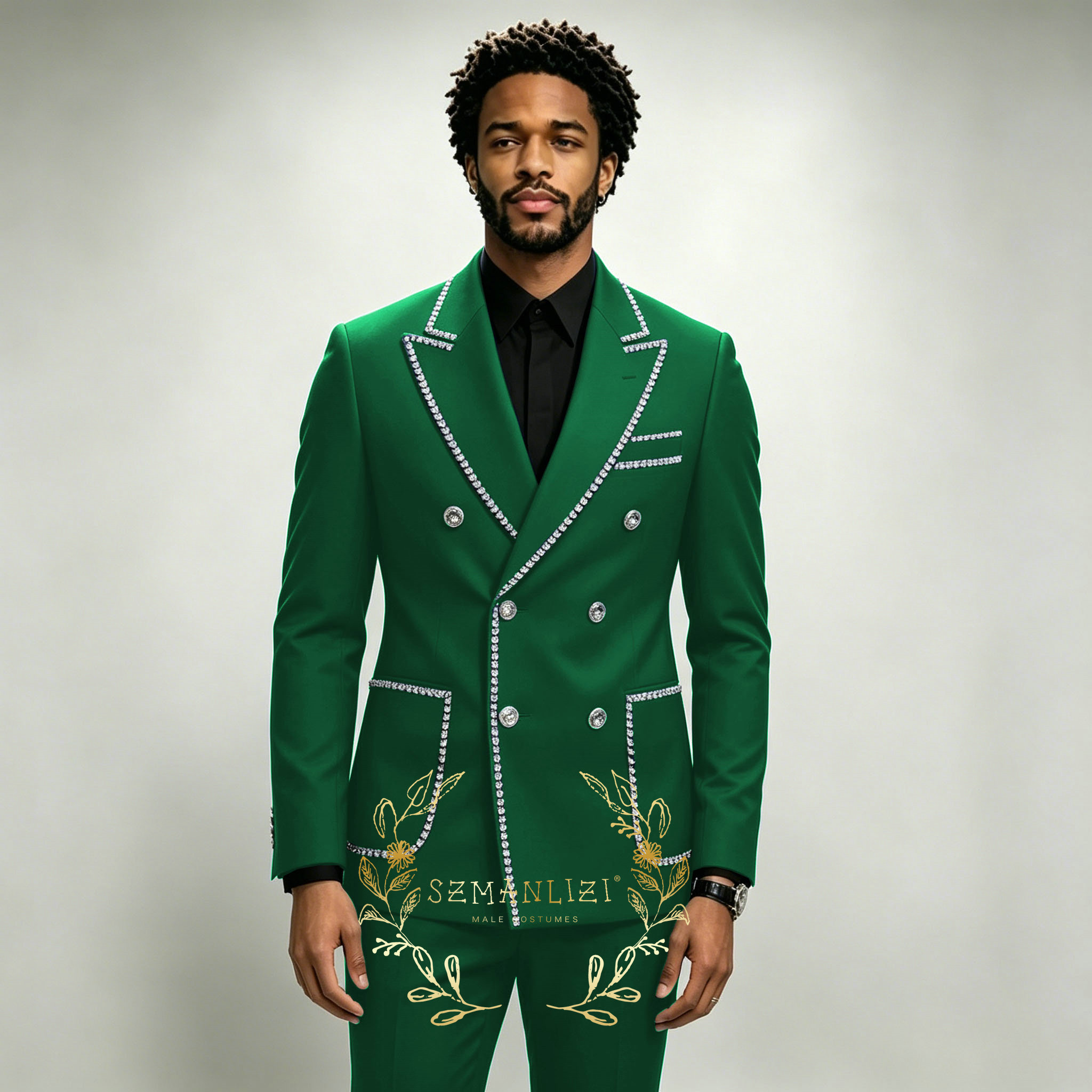 بدلات رجالية فاخرة من قطعتين ب - مراجعة Men Formal Wear Blue وسعره
