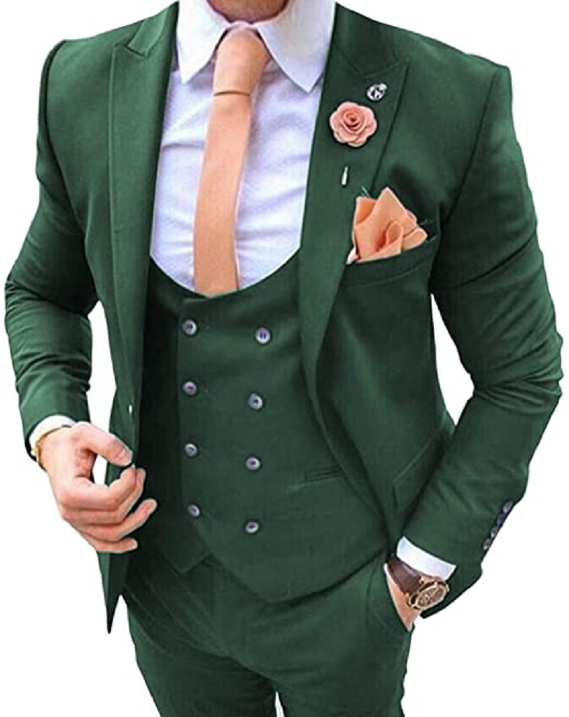 بدلة رجالية كحلية اللون مكونة  - مراجعة Men Formal Wear Blue وسعره