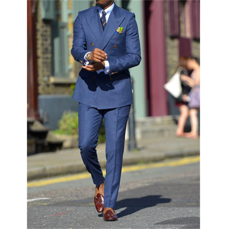 الأزرق الداكن الرسمي للرجال ال - مراجعة Men Formal Wear Blue وسعره