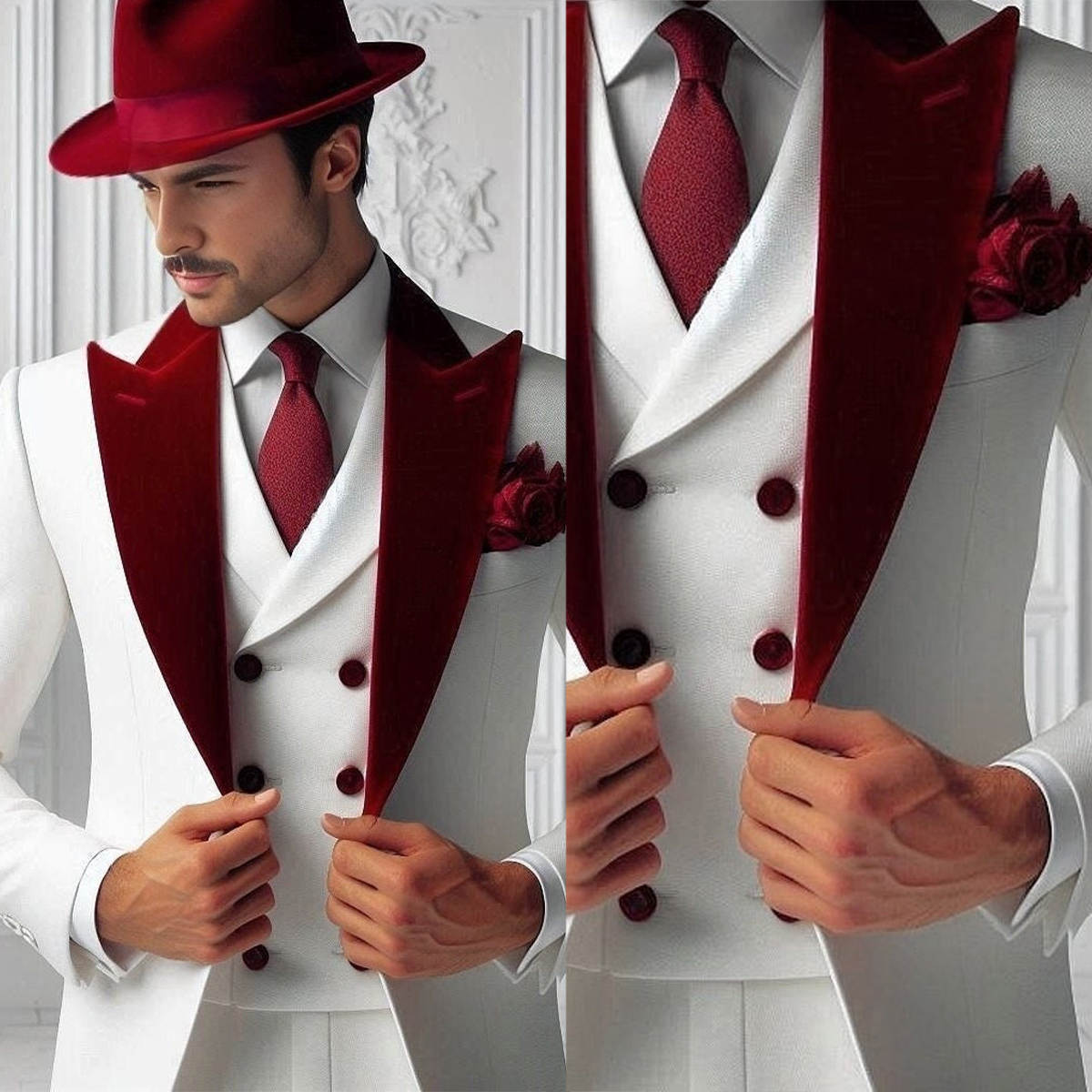 بدلة رسمية رجالية من المخمل مك - مراجعة Men'S Formal Wear For Graduation وسعره