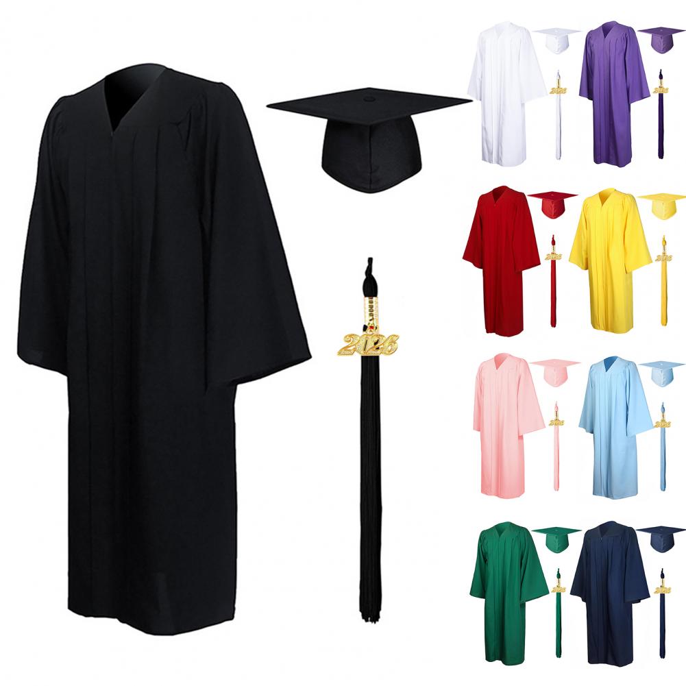 طقم قبعة وعباءة تخرج غير لامعة - مراجعة Men'S Formal Wear For Graduation وسعره