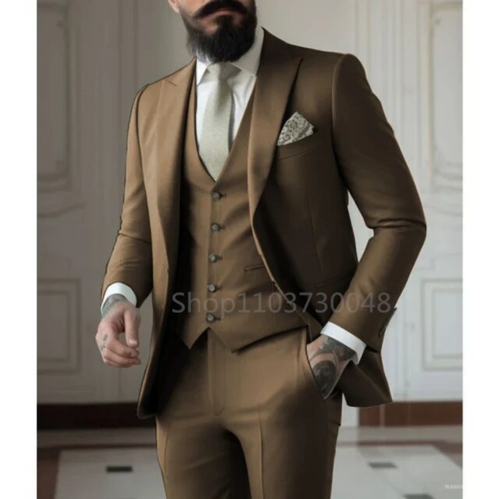 بدلة رجالية زرقاء عالية الجودة - مراجعة Men Formal Wear Blue وسعره