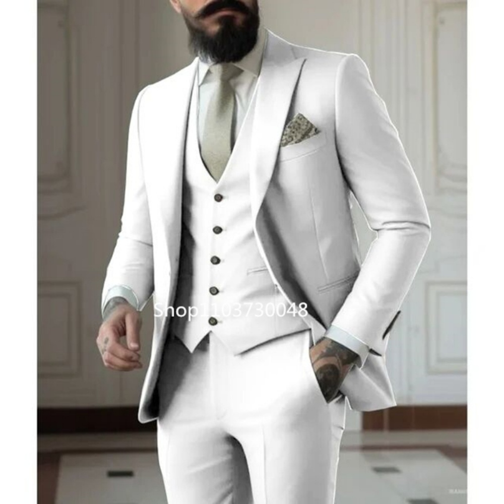 بدلة رجالية زرقاء عالية الجودة - مراجعة Men Formal Wear Blue وسعره